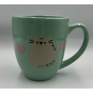 Culturefly Turquoise Pusheen Ceramic Cat Coffee Tea Mug Cup 17 Oz